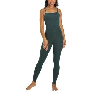 Girlfriend Collective Cami Unitard Moss Green Playsuit Bodysuit-Small